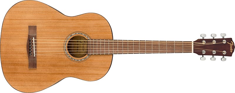 Акустическая гитара Fender FA-15 со стальными струнами в масштабе 3/4 — натуральная отделка, гриф из орехового дерева с чехлом FA-15 Steel