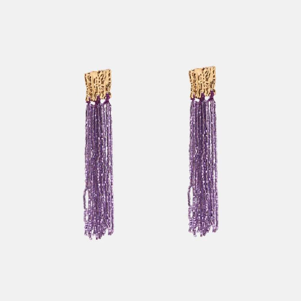 

Серьги Pull&Bear Gold Toned, фиолетовый