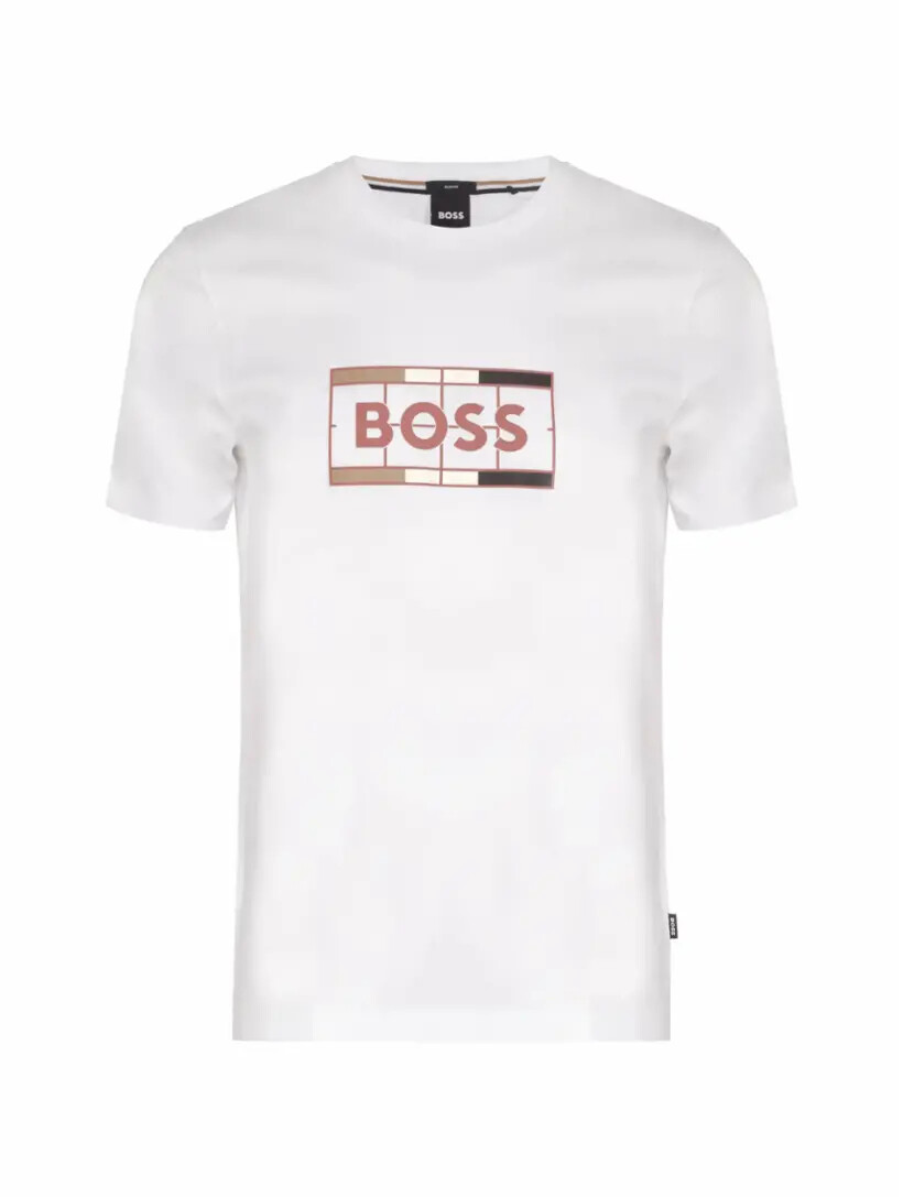 

Хлопковая футболка с логотипом Hugo Boss