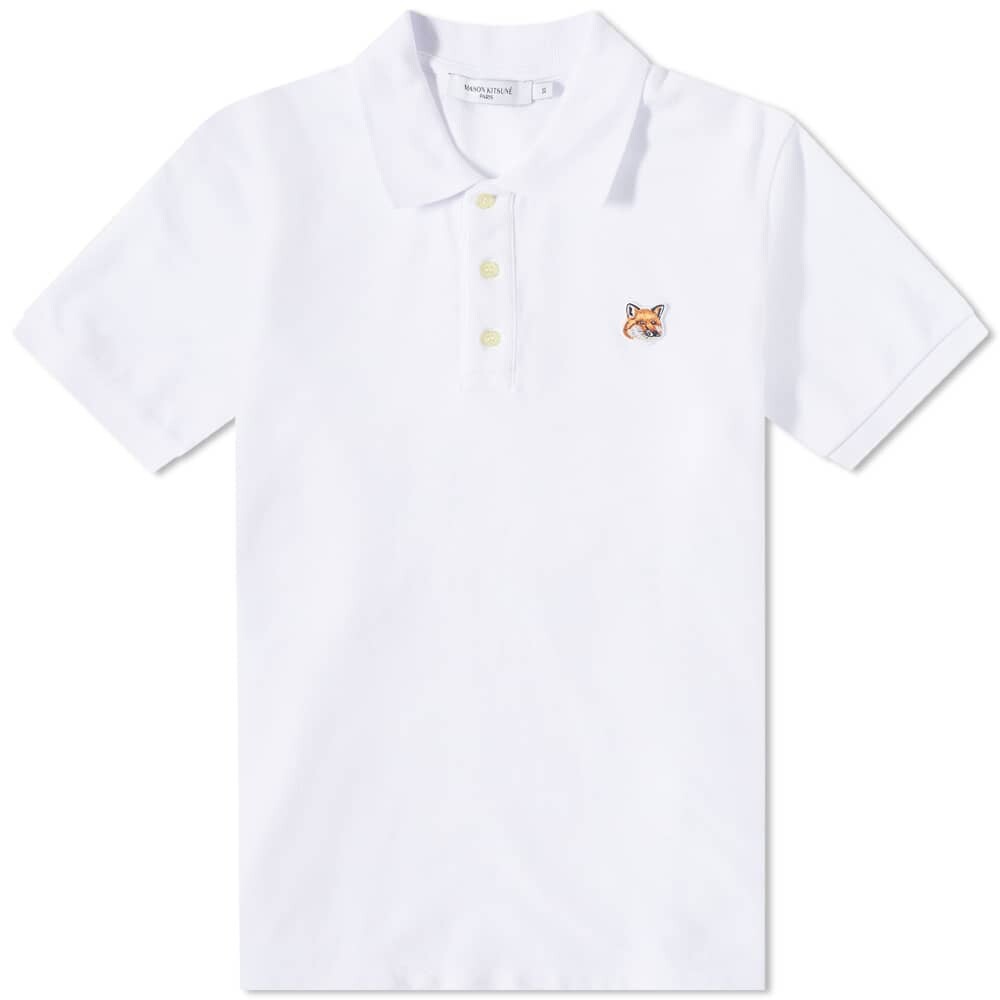 

Футболка Maison Kitsuné Fox Head Patch Classic Polo, Белый