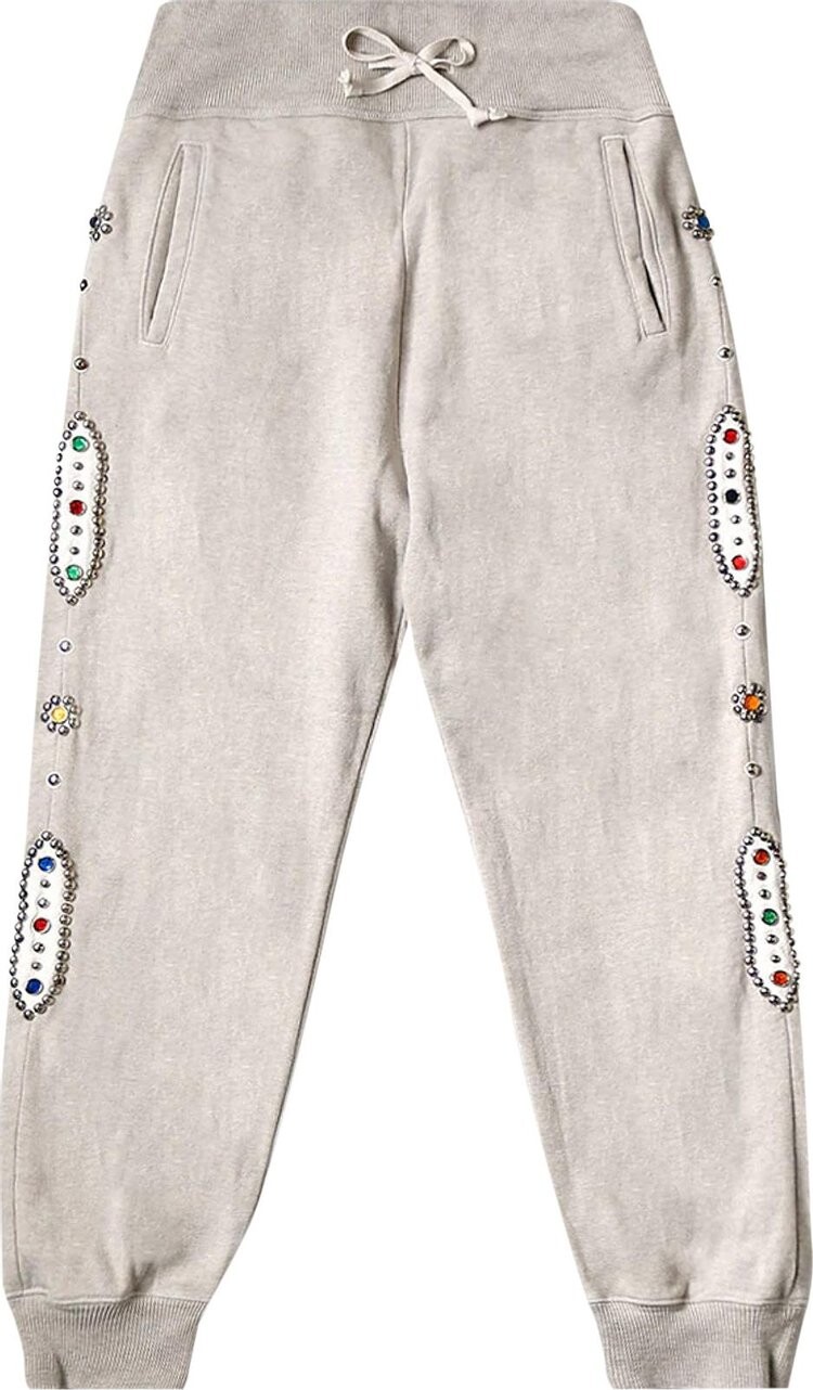 

Брюки Kapital 12/Grandrelle SWT Knit Pants (Studs Remake) 'Ecru', кремовый