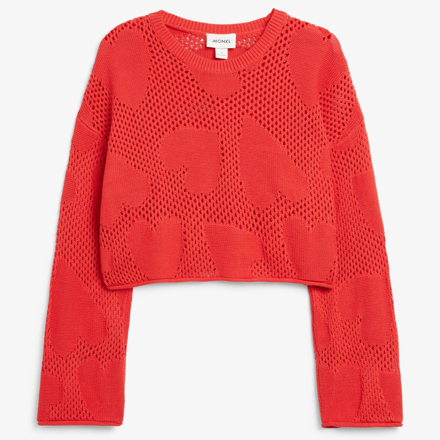 

Свитер Monki Knitted Openwork, красный