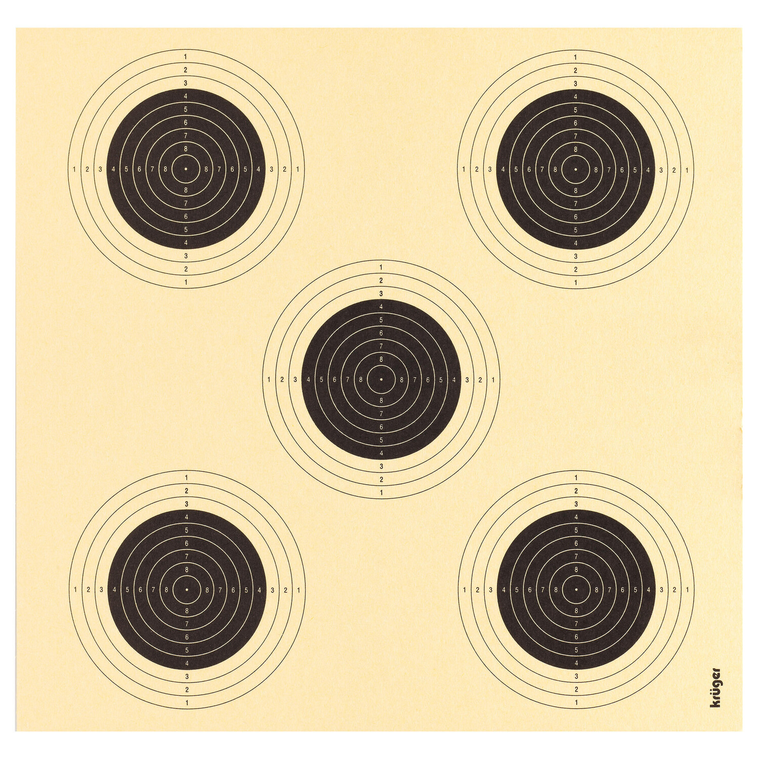 

Мишени для пневматической винтовки 10 м, 100 штук, 10 × 10 см KRUGER
