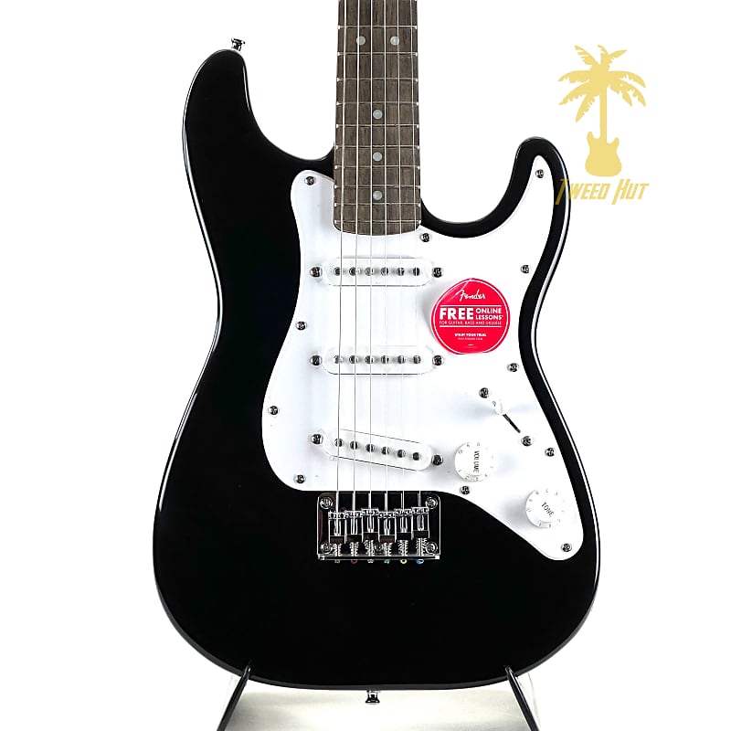 Fender Mini Stratocaster, накладка на гриф Laurel, цвет черный Mini Stratocaster, Laurel Fingerboard, Black