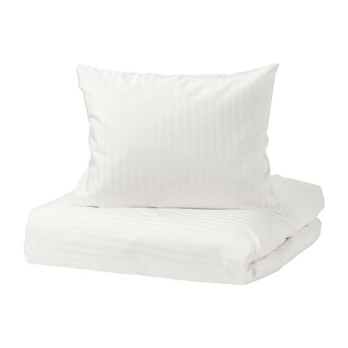 

Комплект постельного белья Ikea Nattjasmin, 2 предмета, белый