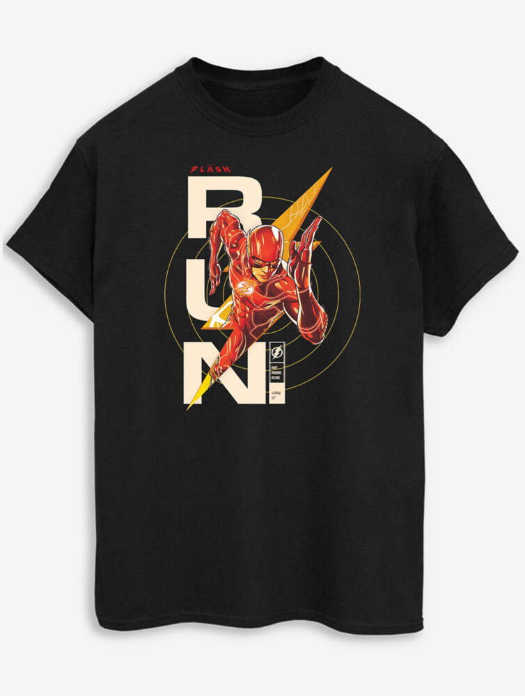 

Черная футболка с принтом для взрослых NW2 The Flash Run George., черный