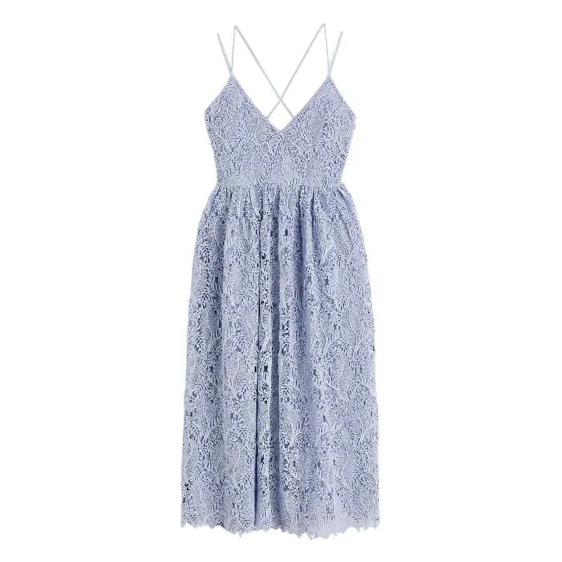 

Платье H&M V-neck Lace, голубой