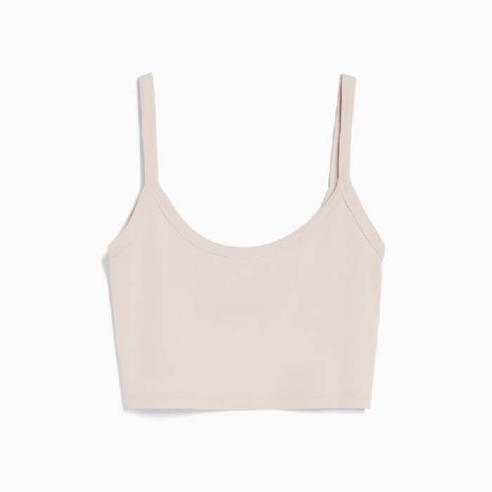 

Топ Bershka Cropped Wide Strap, песочный
