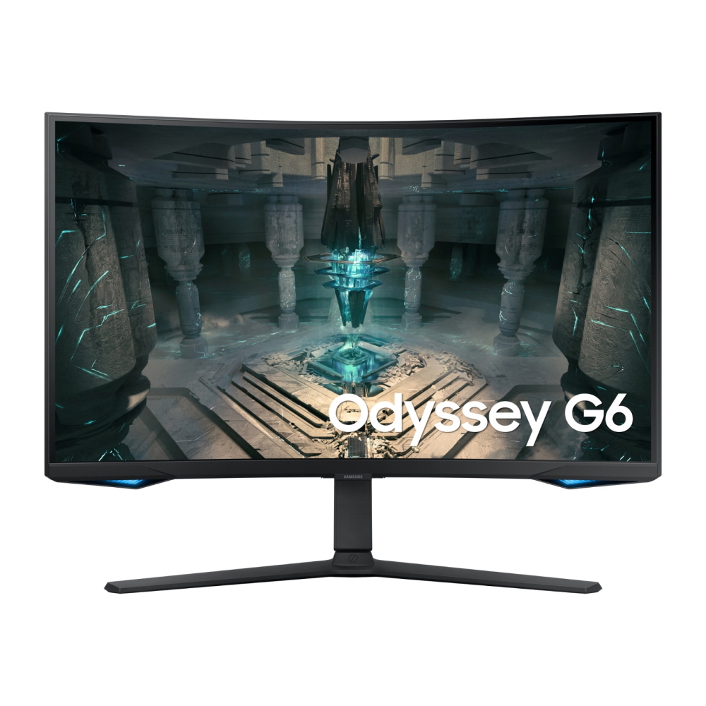 Изогнутый игровой монитор Samsung Odyssey G6 G65B, 27, 2560x1440, 240 Гц, VA, черный монитор philips 325e1c 2560x1440 75 гц va