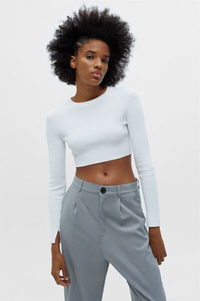 

Укороченный джемпер в рубчик PULL&BEAR