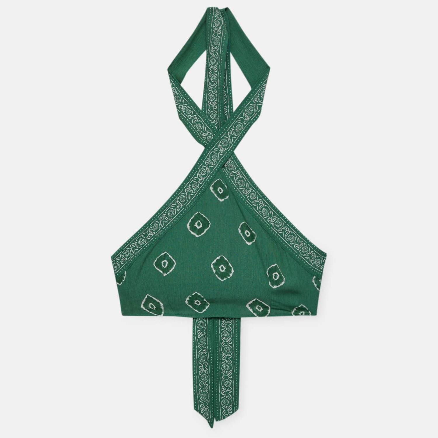 

Топ Pull&Bear Printed Halter, зеленый