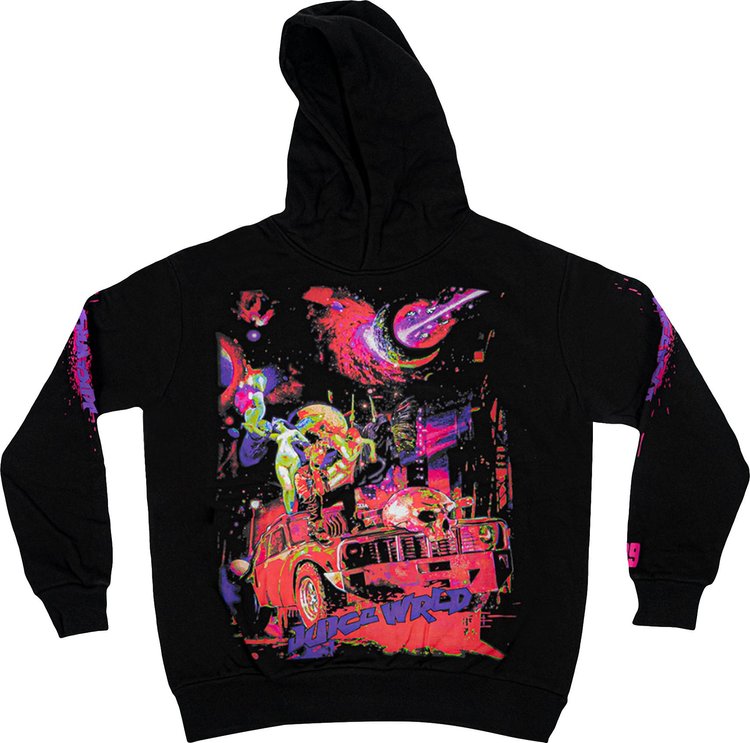 Худи Vlone x Juice WRLD Galaxy Hoodie 'Black', черный - фото