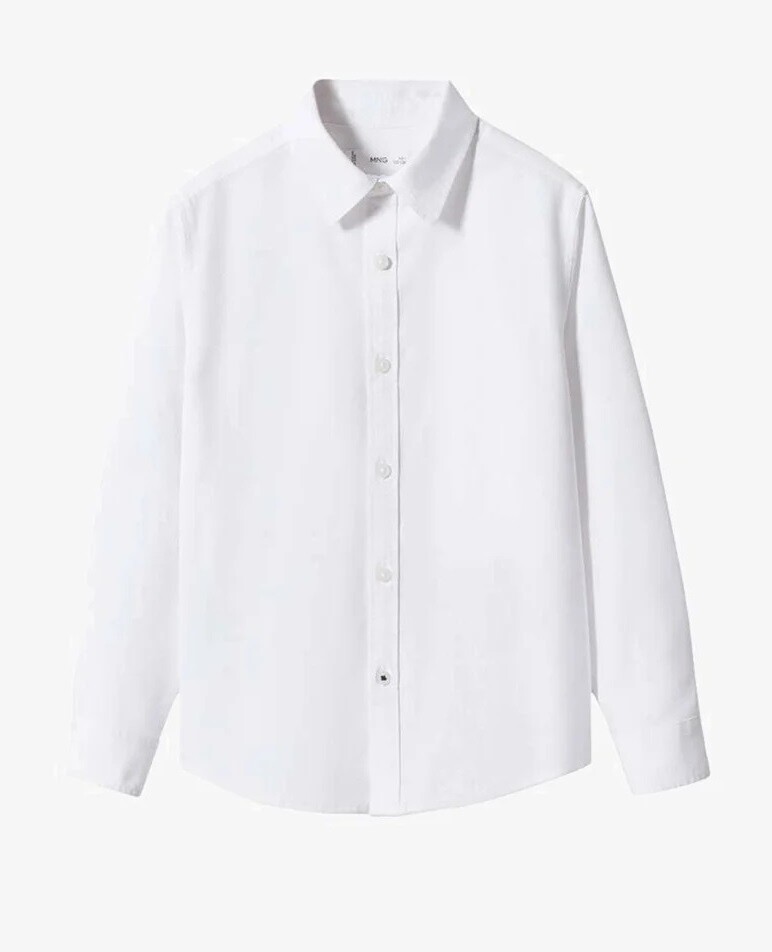 

Рубашка Mango Kids Oxford, белый