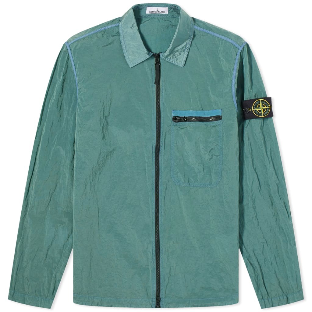 Куртка-рубашка Stone Island Nylon Metal, светло-зеленый
