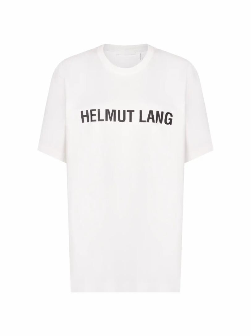 

Хлопковая футболка с логотипом Helmut Lang, Белый