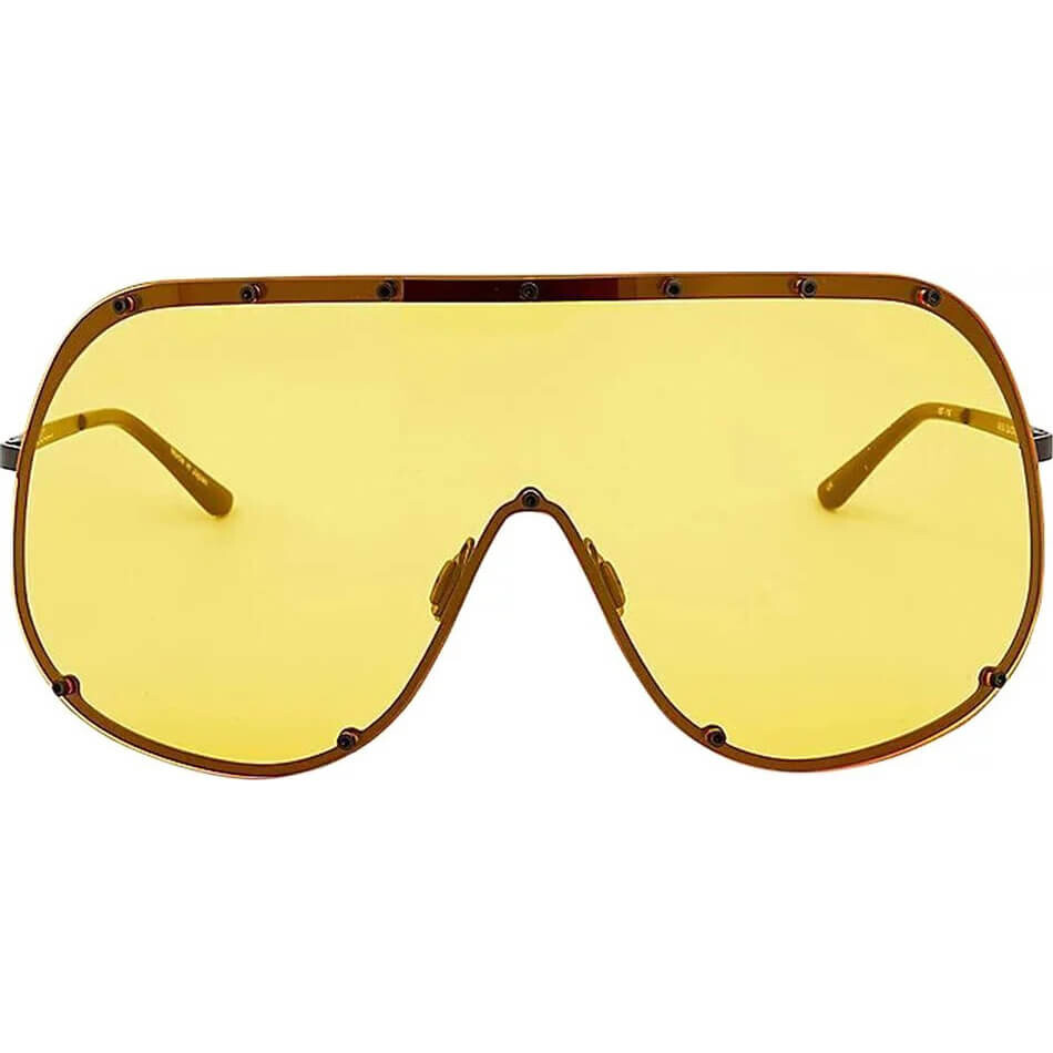 

Солнцезащитные очки Rick Owens Shield Sunglasses, желтый