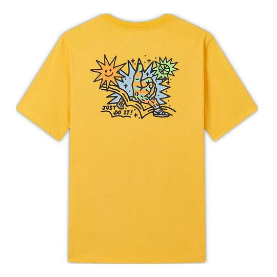 

Футболка Men's Nike SS22 Cartoon Sun Hand Yellow T-Shirt DV3189-728, желтый