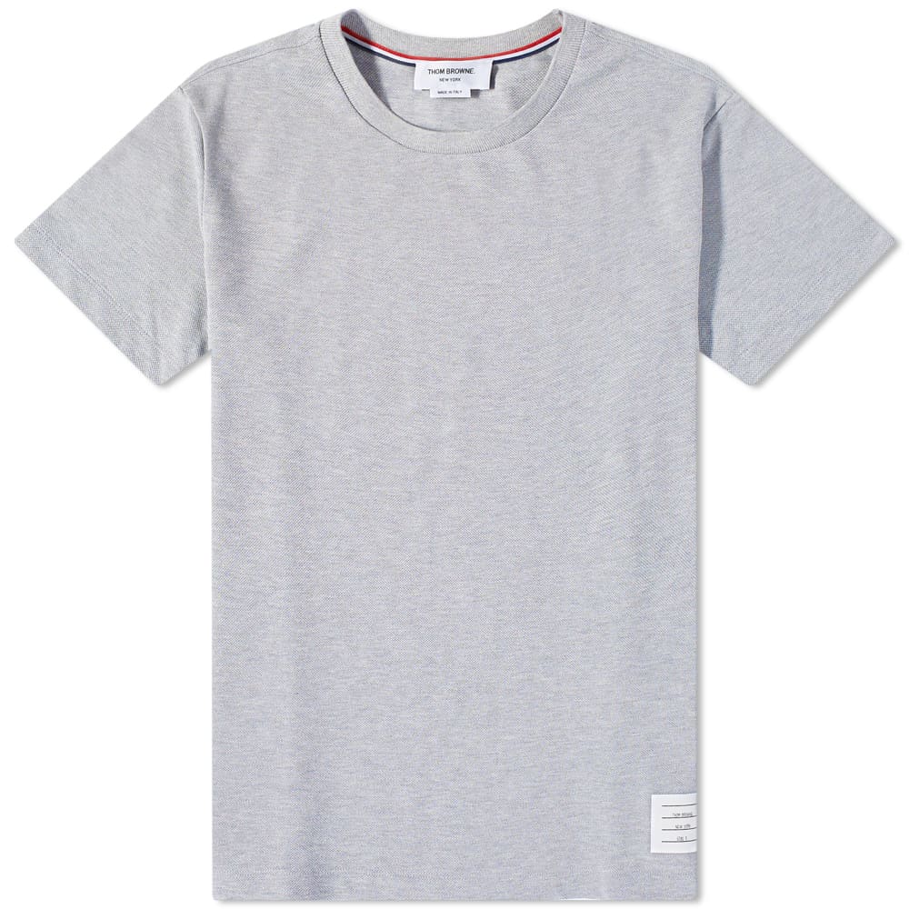 

Футболка Thom Browne Side Four Bar Pique Tee, Серый