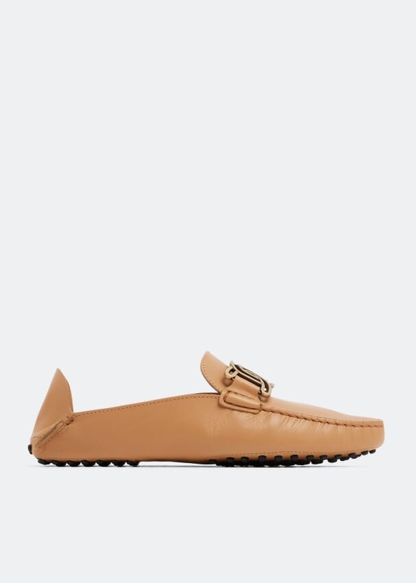 

Мюли TOD'S Gommino leather mules, коричневый
