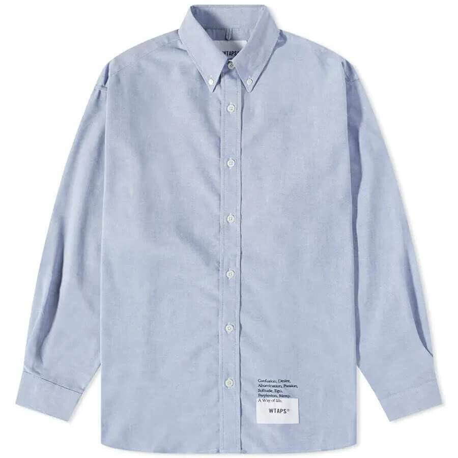 

Рубашка WTAPS 05 Button Down Oxford, голубой
