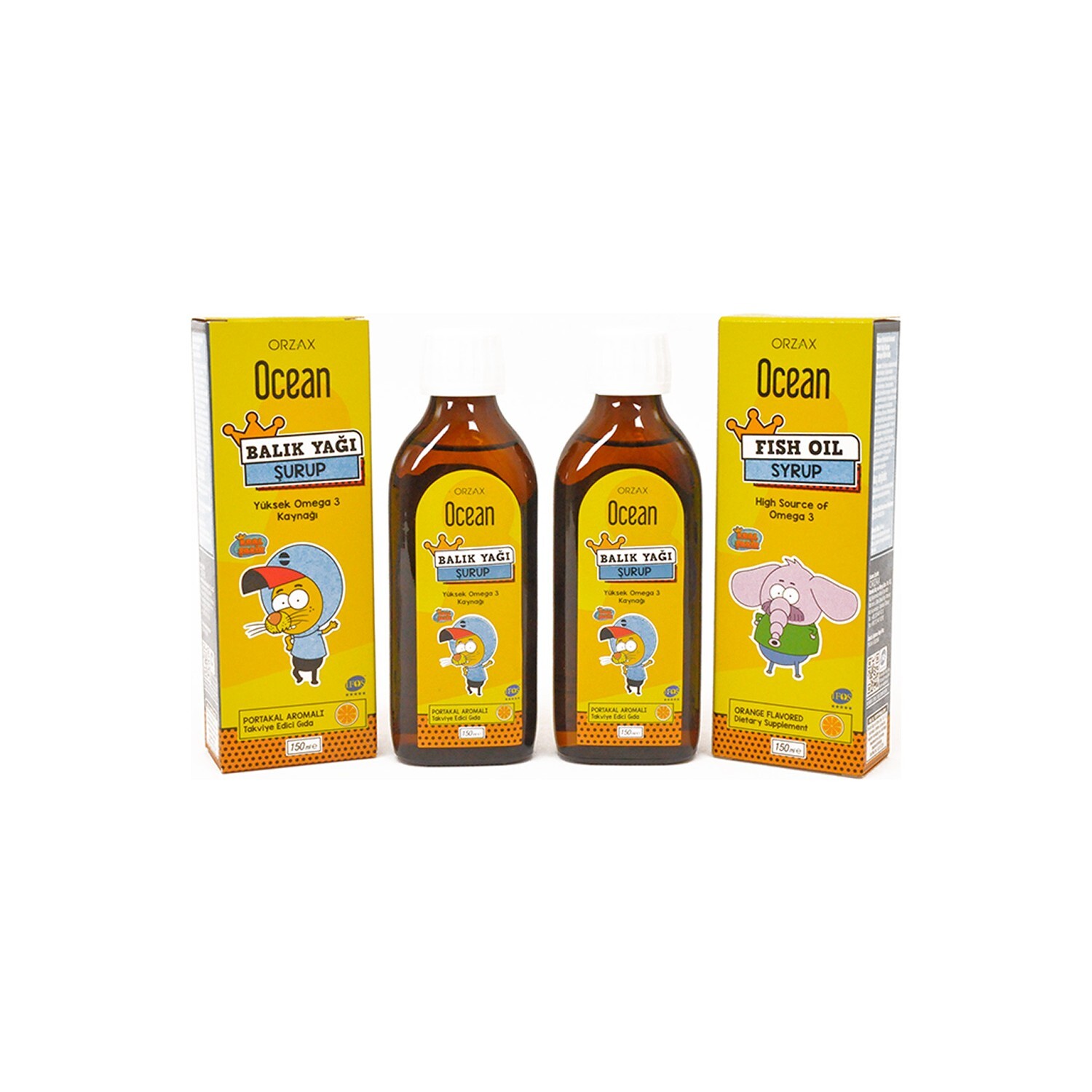 

Orzax Ocean Fish Oil Syrup Set of 2