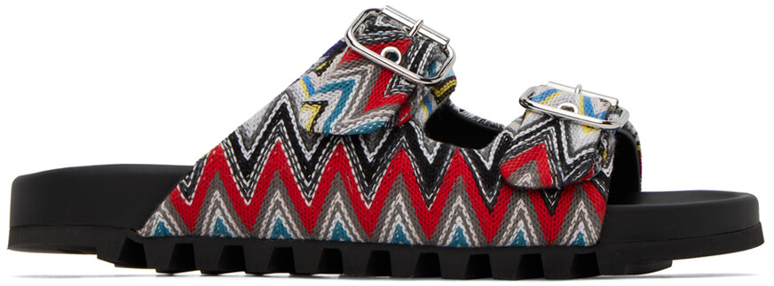 

Разноцветные сандалии с зигзагами Missoni