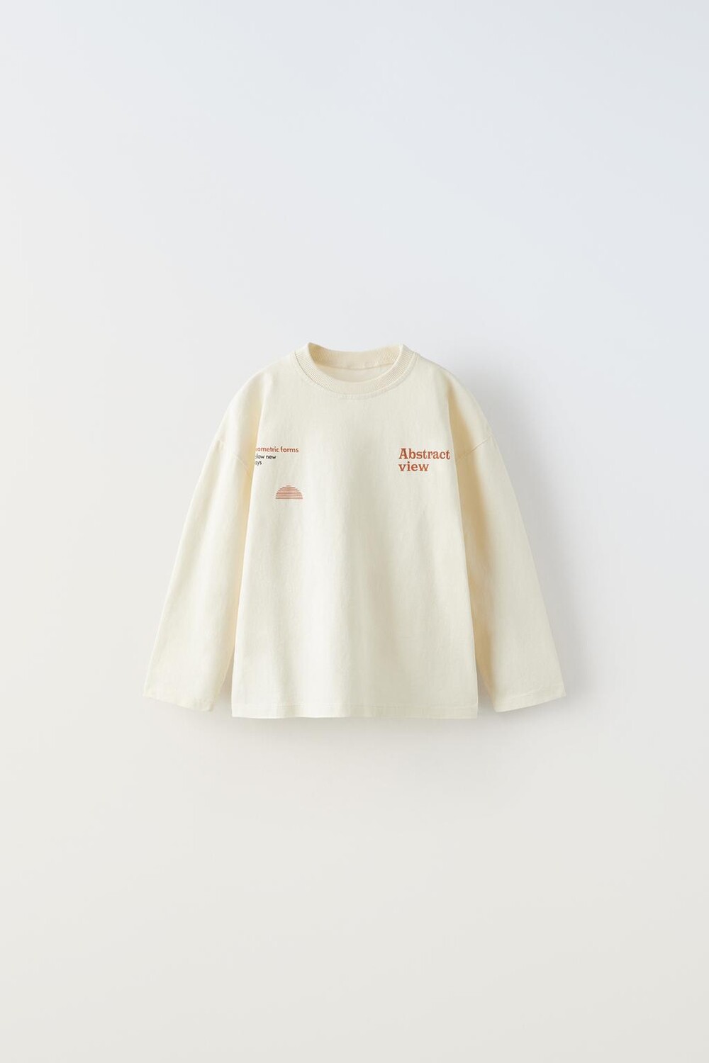 

Футболка с принтом ZARA, экрю