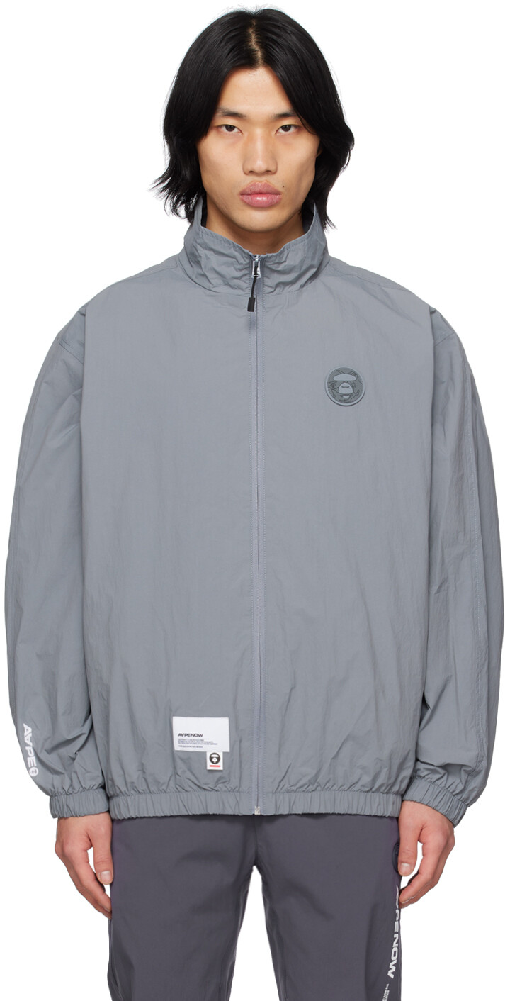 

Серая куртка с вышивкой AAPE by A Bathing Ape, Серый