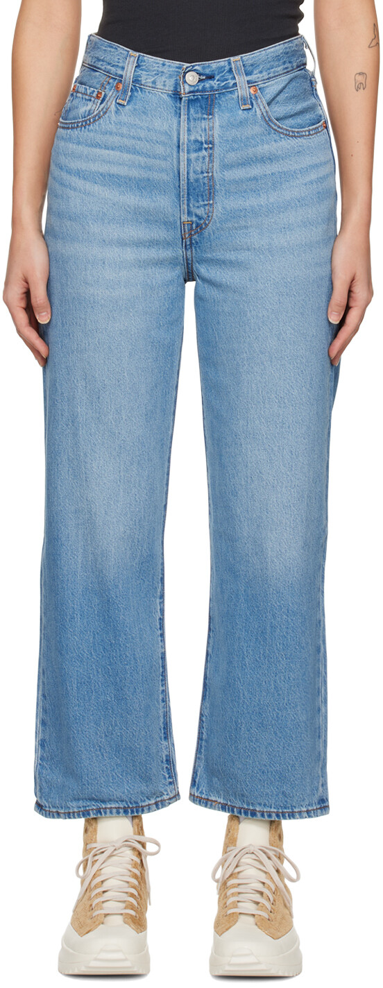 

Синие джинсы в клетку Levi's