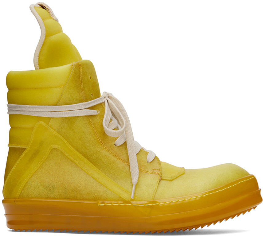 

Желтые кроссовки Geobasket Rick Owens