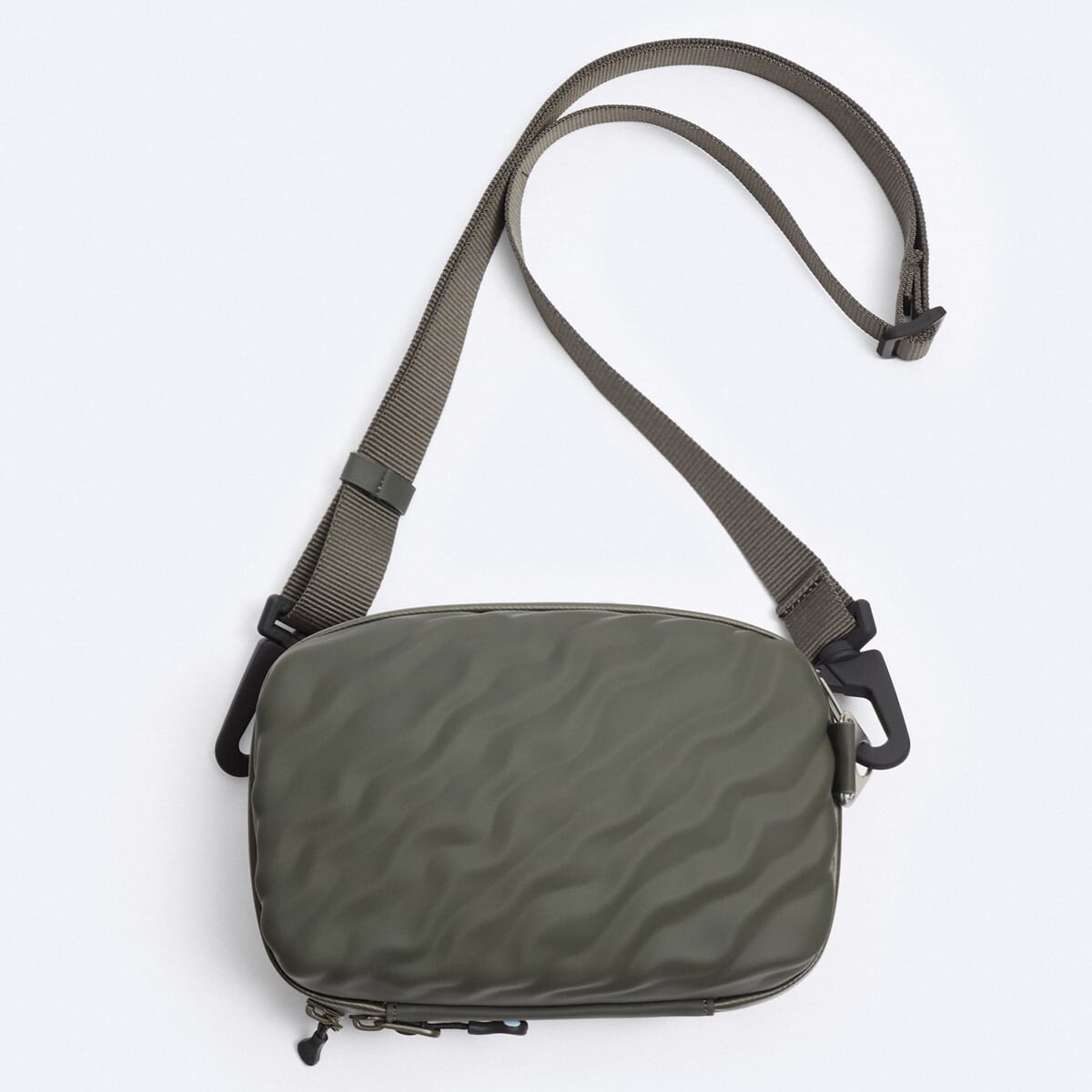 

Сумка Zara Rigid Crossbody, хаки