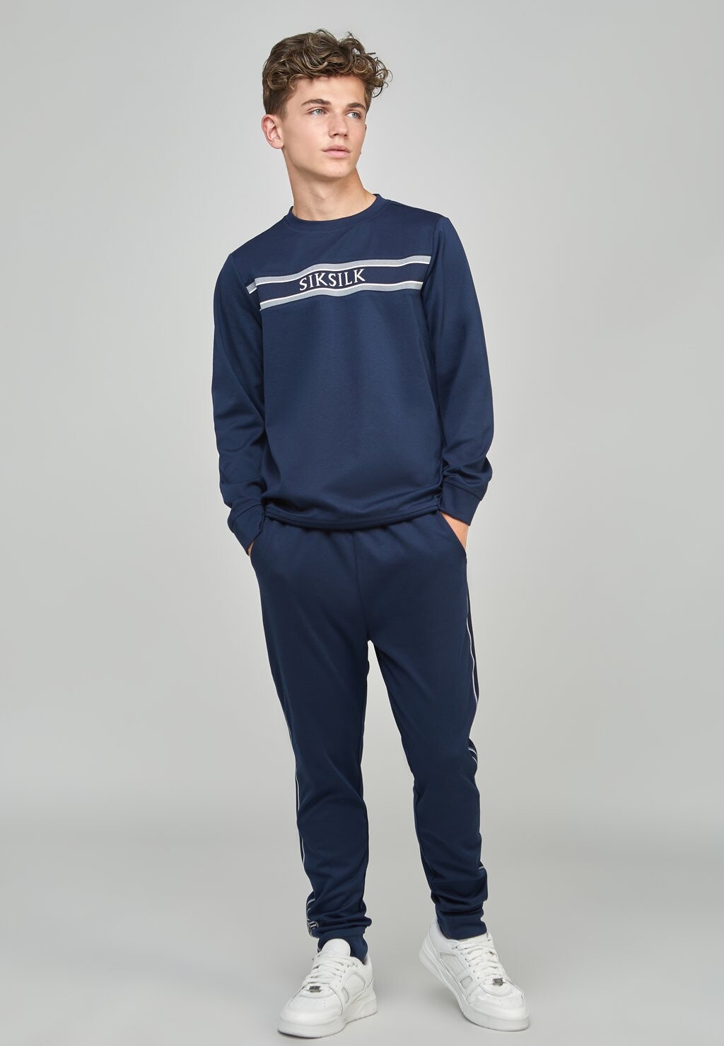 

Спортивные брюки PANEL DETAIL SIKSILK, темно-синий