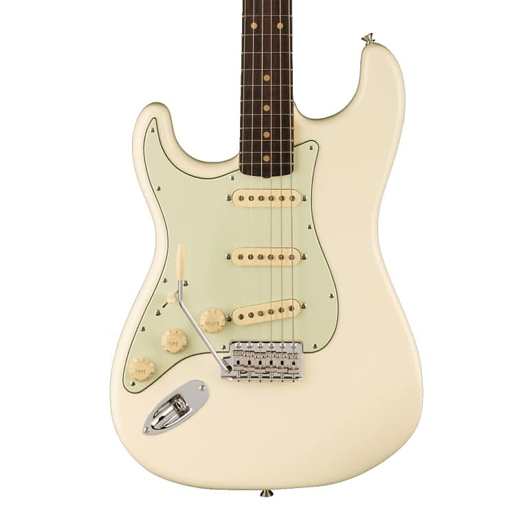 

Fender American Vintage II 1961 Stratocaster Левая палисандровая накладка на гриф Олимпийская белая электрогитара с футляром American Vintage II 1961 Stratocaster Left-Hand