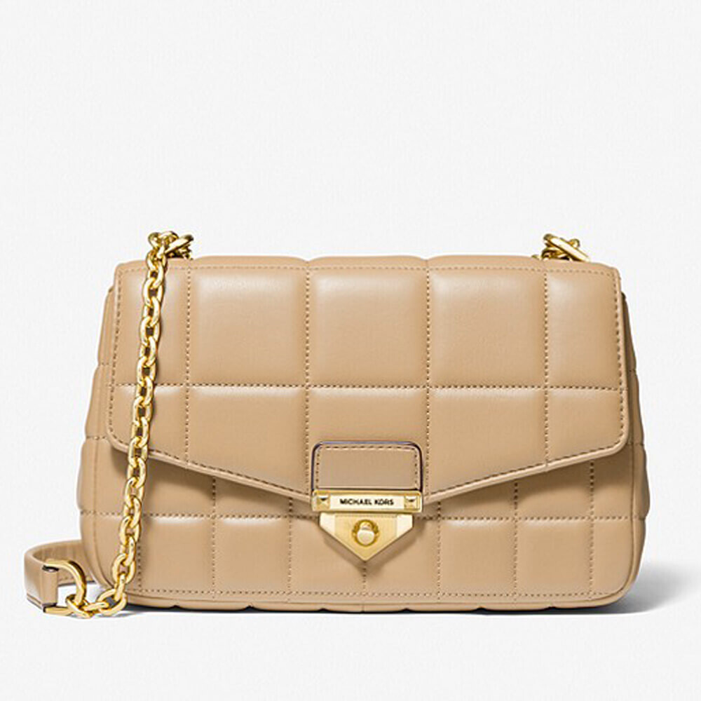 

Сумка кросс-боди Michael Michael Kors SoHo Large Quilted Leather, бежевый