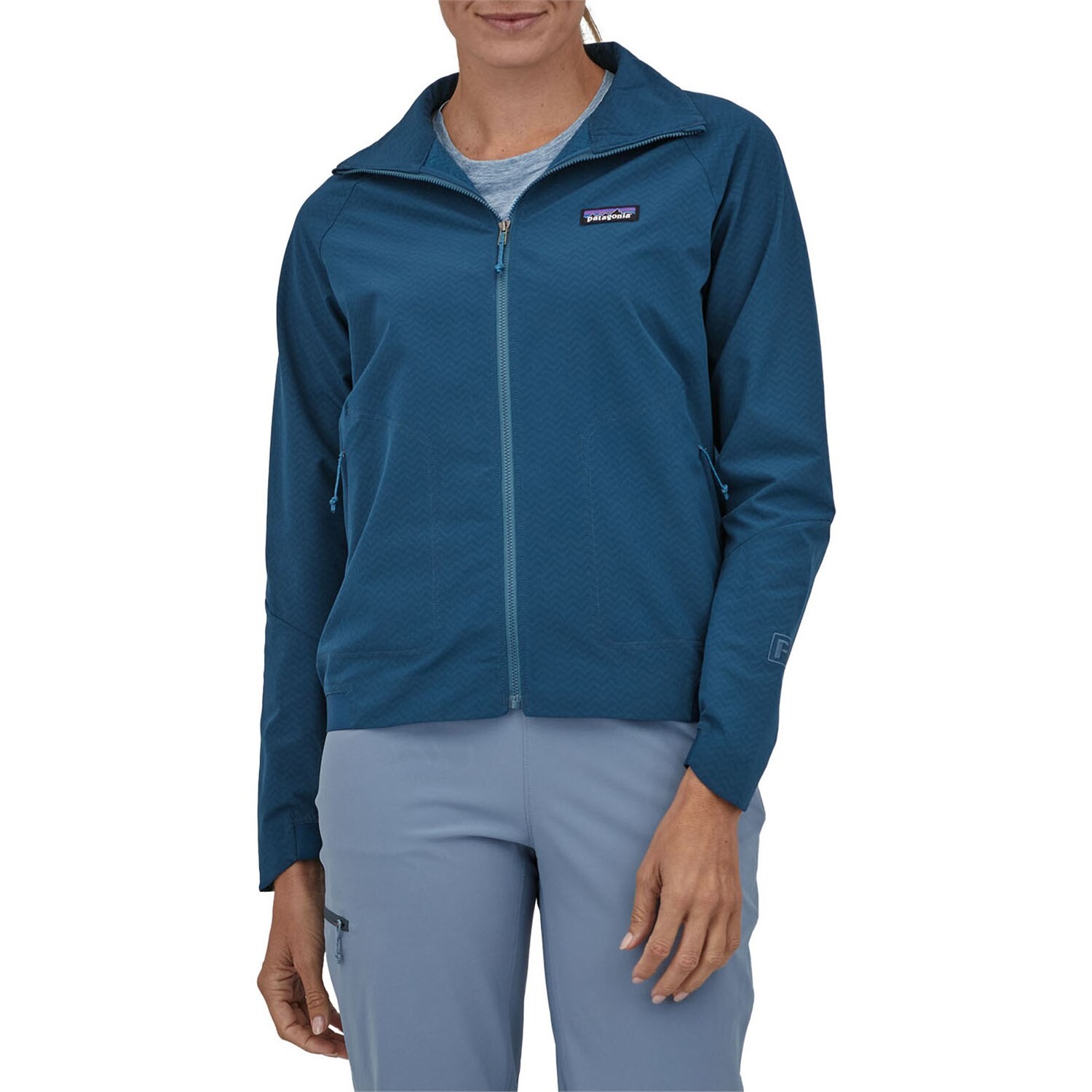 

Куртка Patagonia R1 CrossStrata, синий