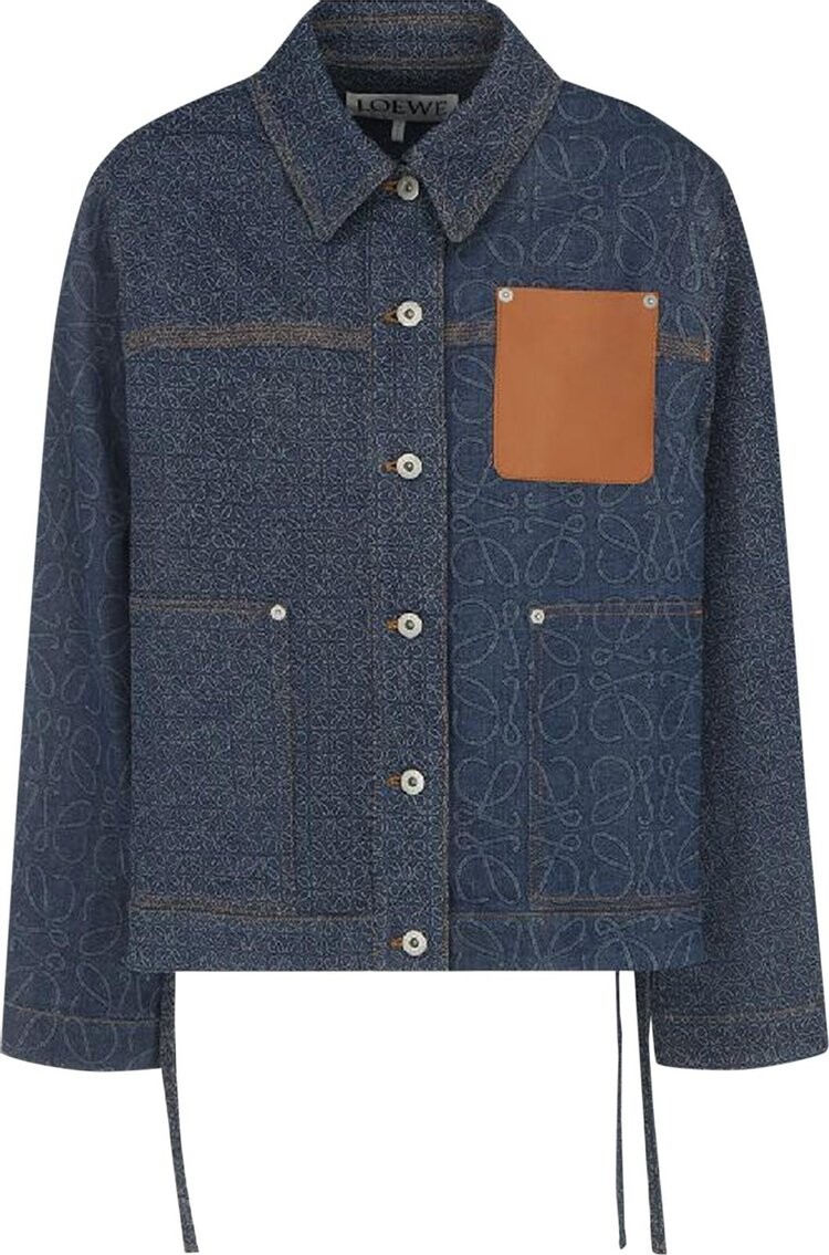 

Куртка Loewe Anagram Workwear Denim Jacket 'Indigo', синий