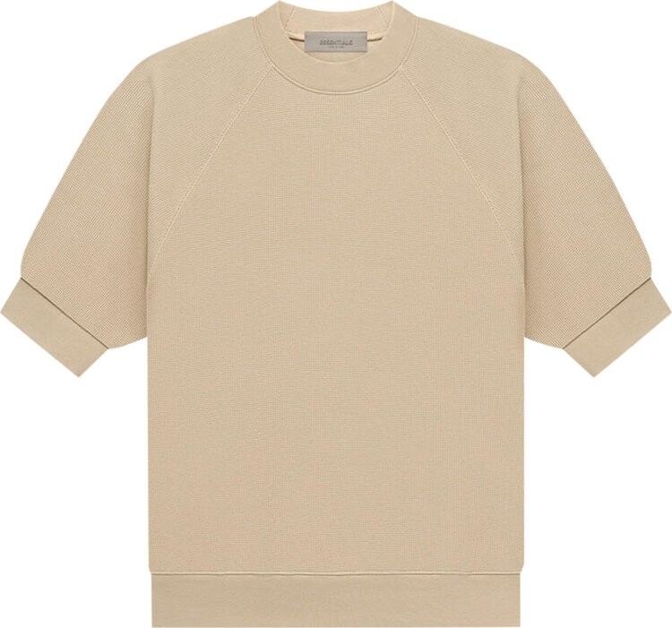 

Футболка Fear of God Essentials Short-Sleeve Waffle Sweatshirt 'Sand', кремовый, Бежевый