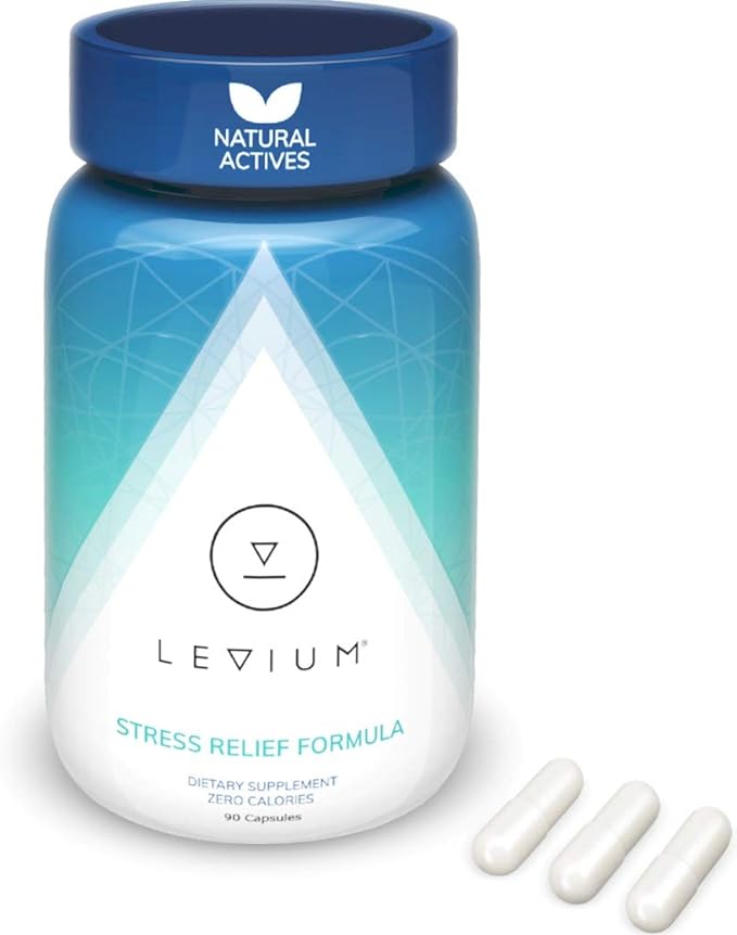 Levium, успокаивающая витаминная добавка для снятия стресса, 90 капсул