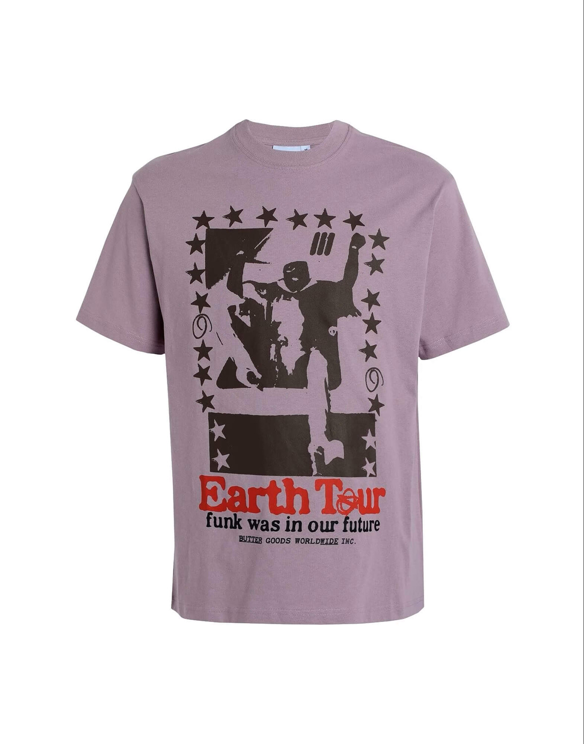 

Футболка Earth Tour Butter Goods, сиреневый