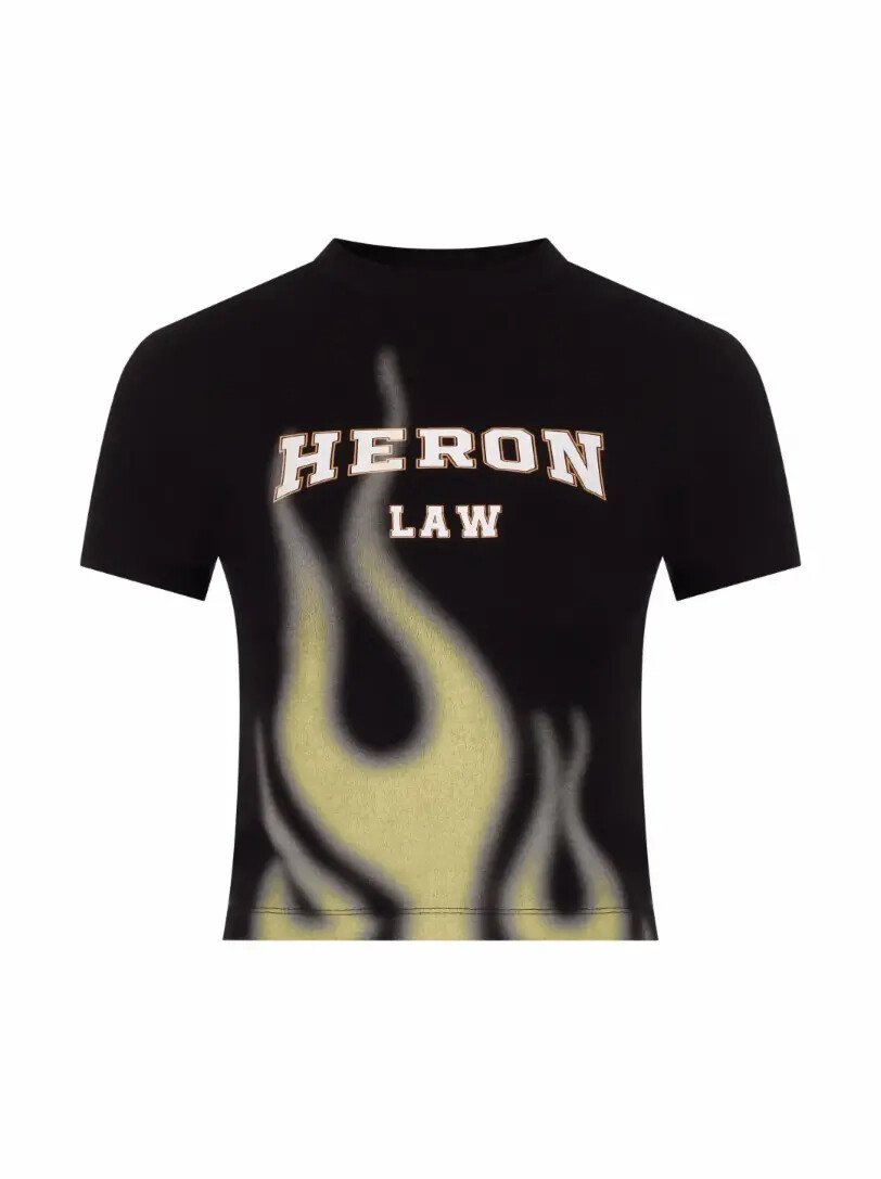 

Укороченная футболка с логотипом Heron Preston