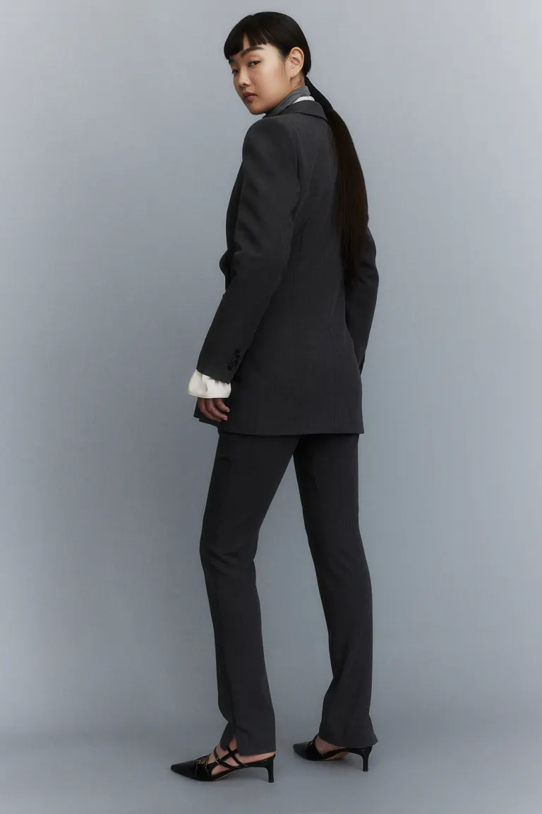 Габардиновые брюки H&M, серый