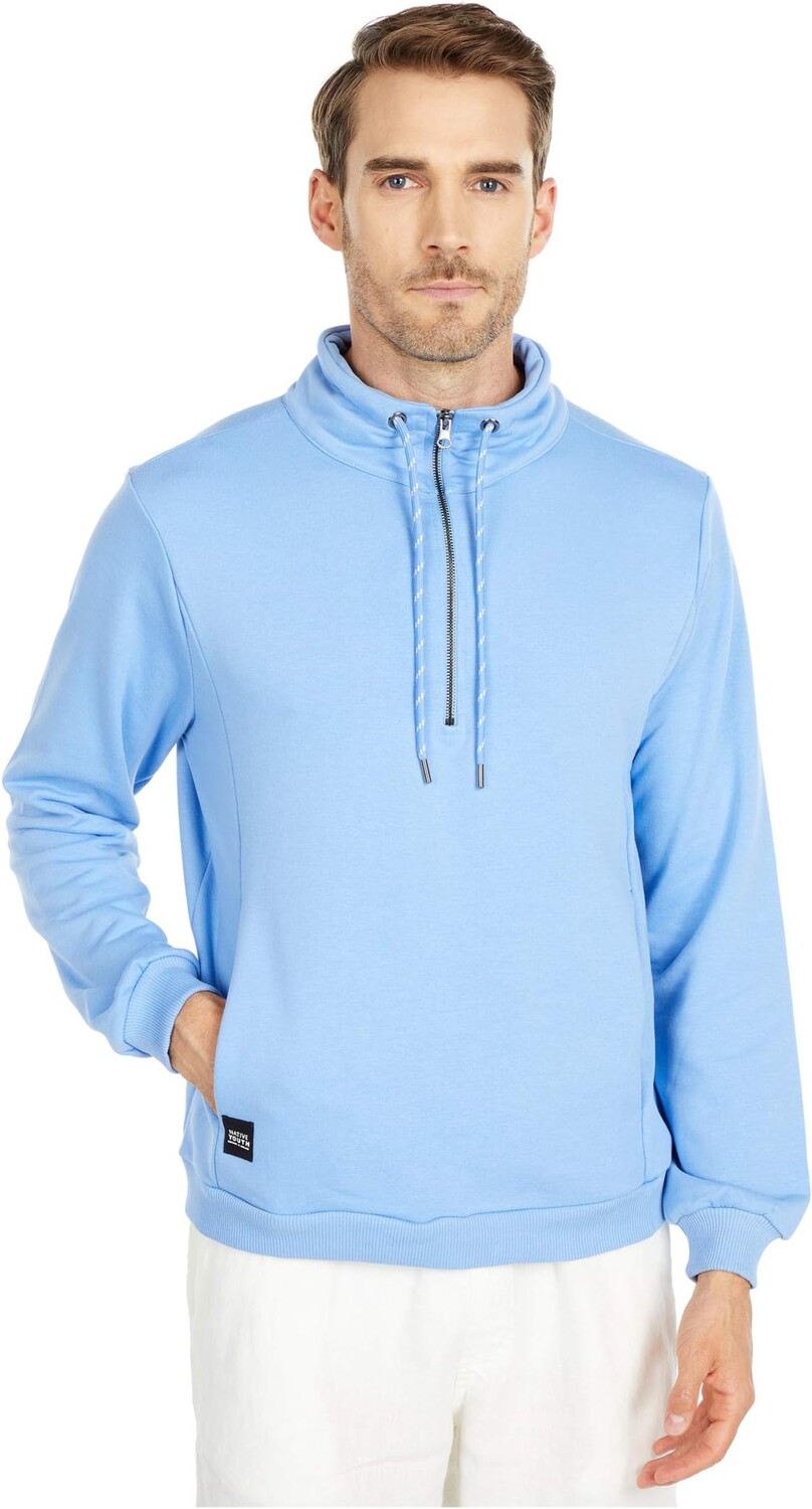 

Толстовка NATIVE YOUTH Monsanto 1/2 Zip Sweater, синий