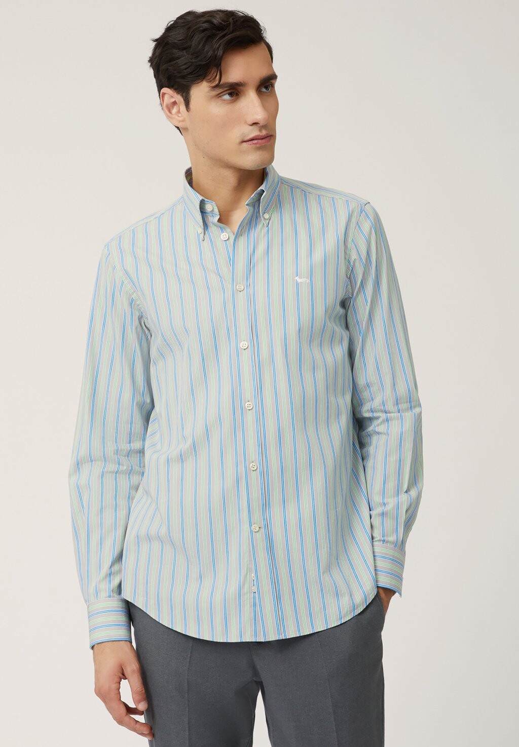 

Рубашка Striped Harmont & Blaine, цвет grigio scuro screziato