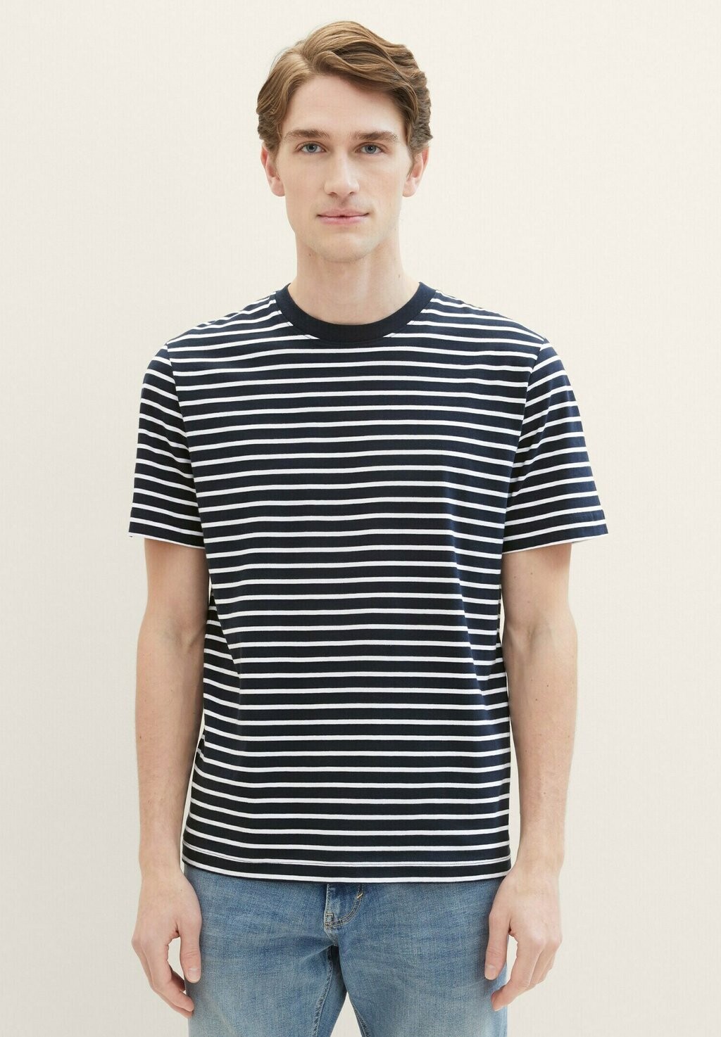 

Футболка с принтом TOM TAILOR, цвет navy white stripe