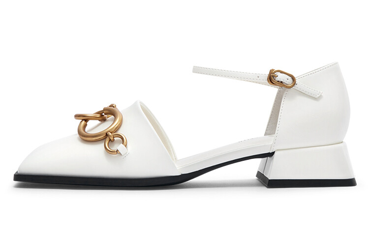 

Туфли Mary Jane женские низкие розовые/белые Charles&Keith