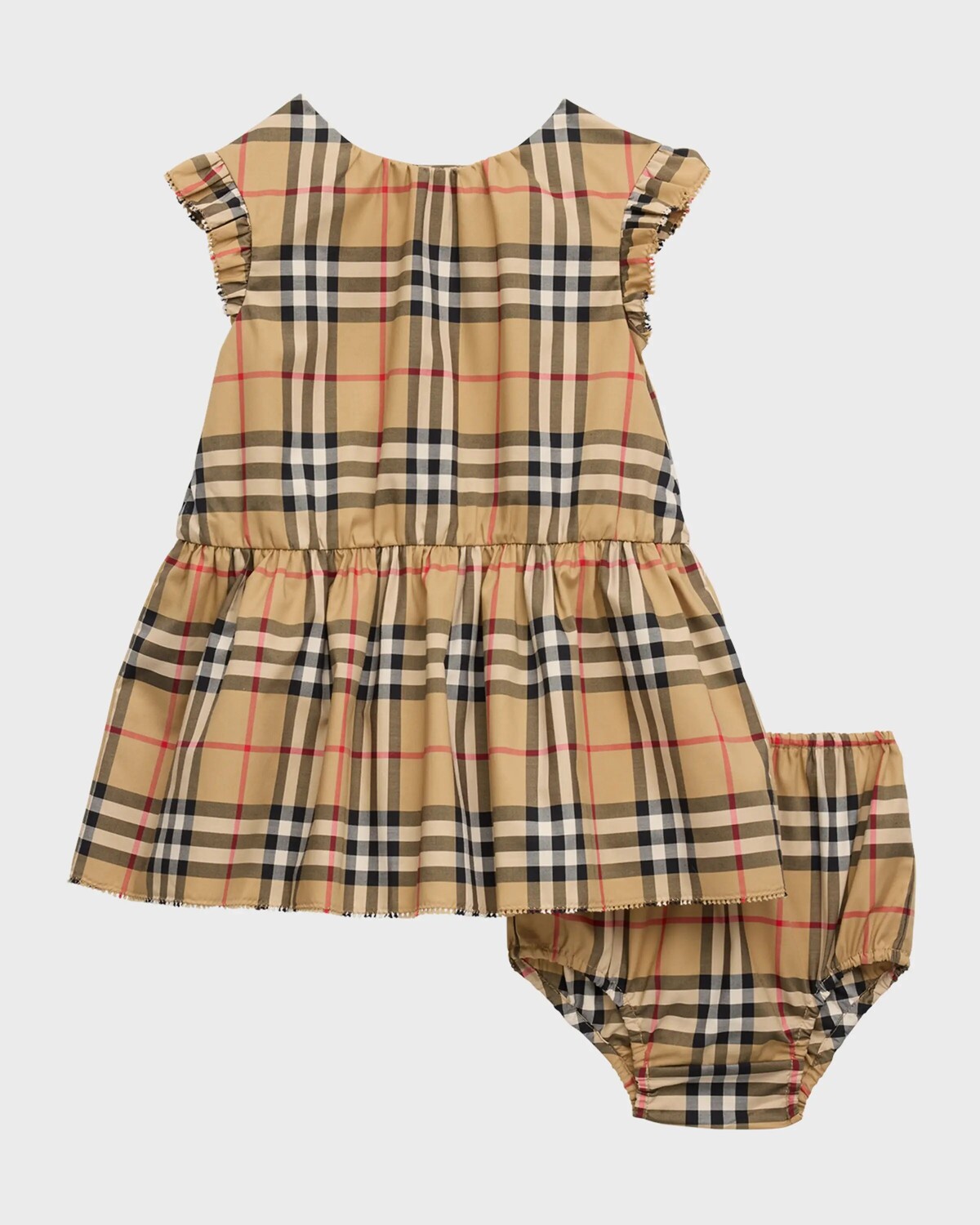 

Платье в клетку Leana для девочек с шароварами, размер 3–18 м Burberry, цвет Archive Beige Check