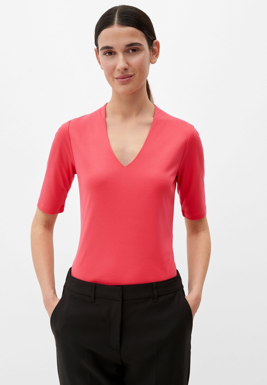 

Футболка базовая s.Oliver BLACK LABEL, цвет pink
