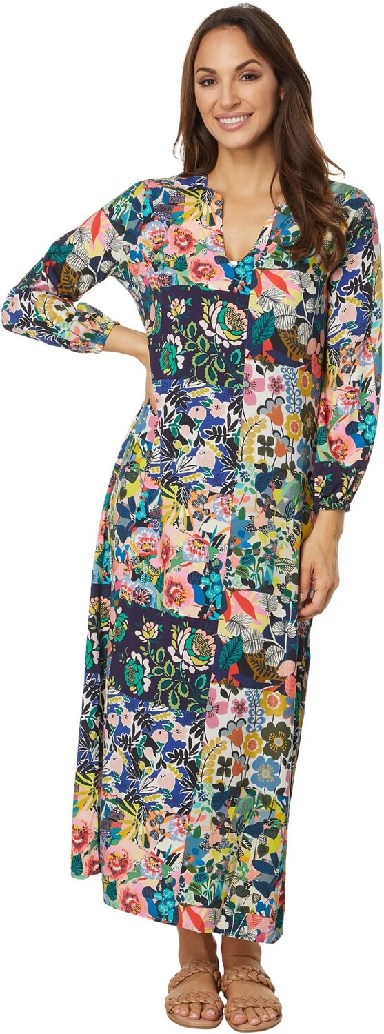 

Накидка Puff Sleeve Maxi Cover-Up Johnny Was, мульти