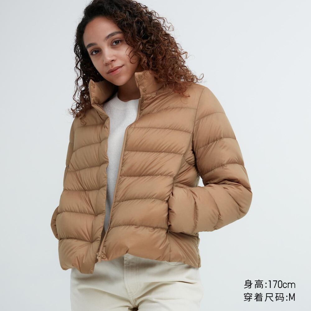 

Пуховик Uniqlo легкий премиум-класса, коричневый