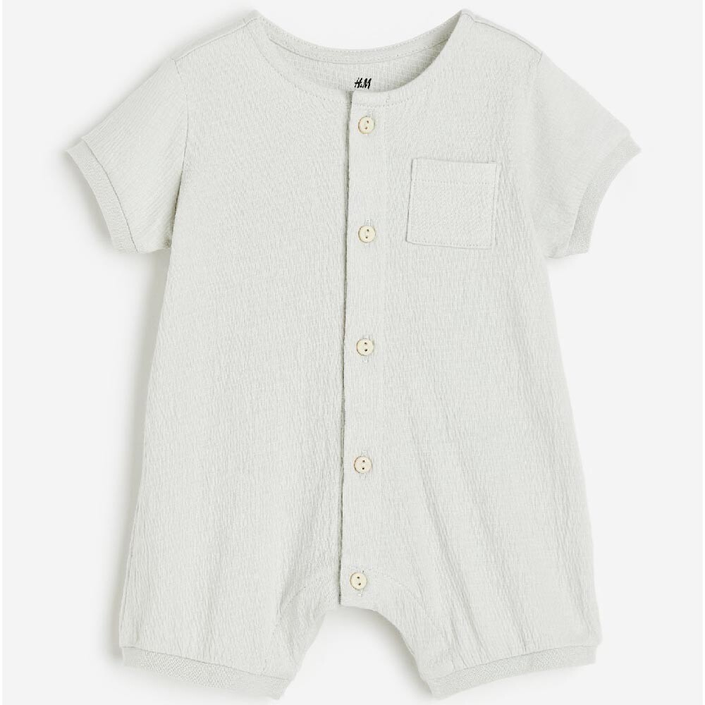 

Костюм H&M Crinkled Jersey Romper, светло-серый